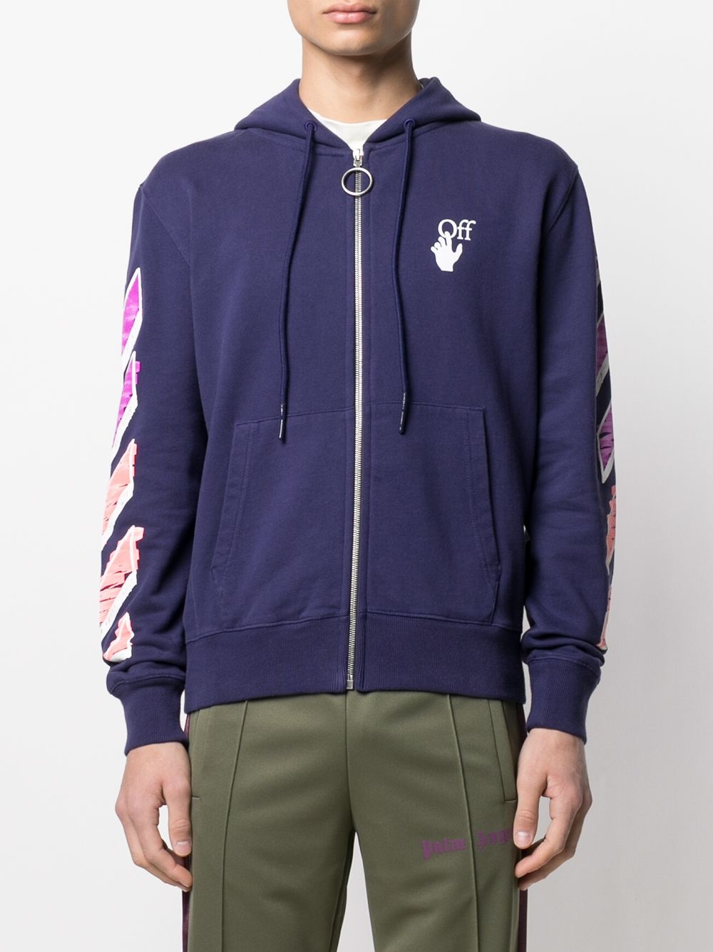 Arrows zipped hoodie - 4