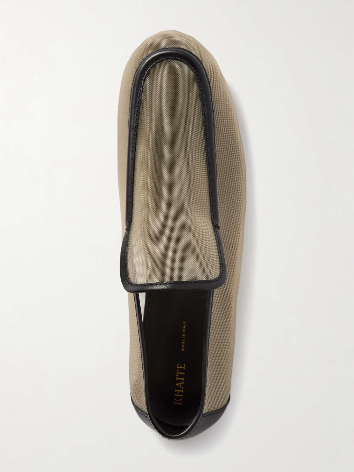 Alessio leather-trimmed mesh loafers - 9