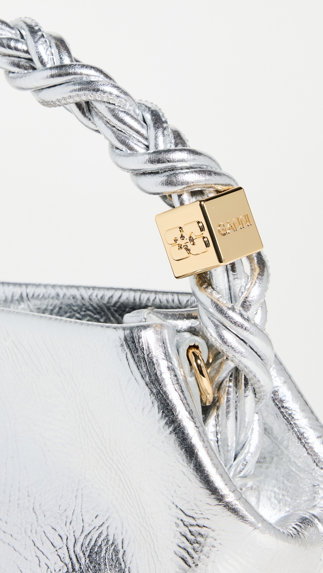 GANNI Ganni Bou Bag Mini Silver | shopbop | REVERSIBLE