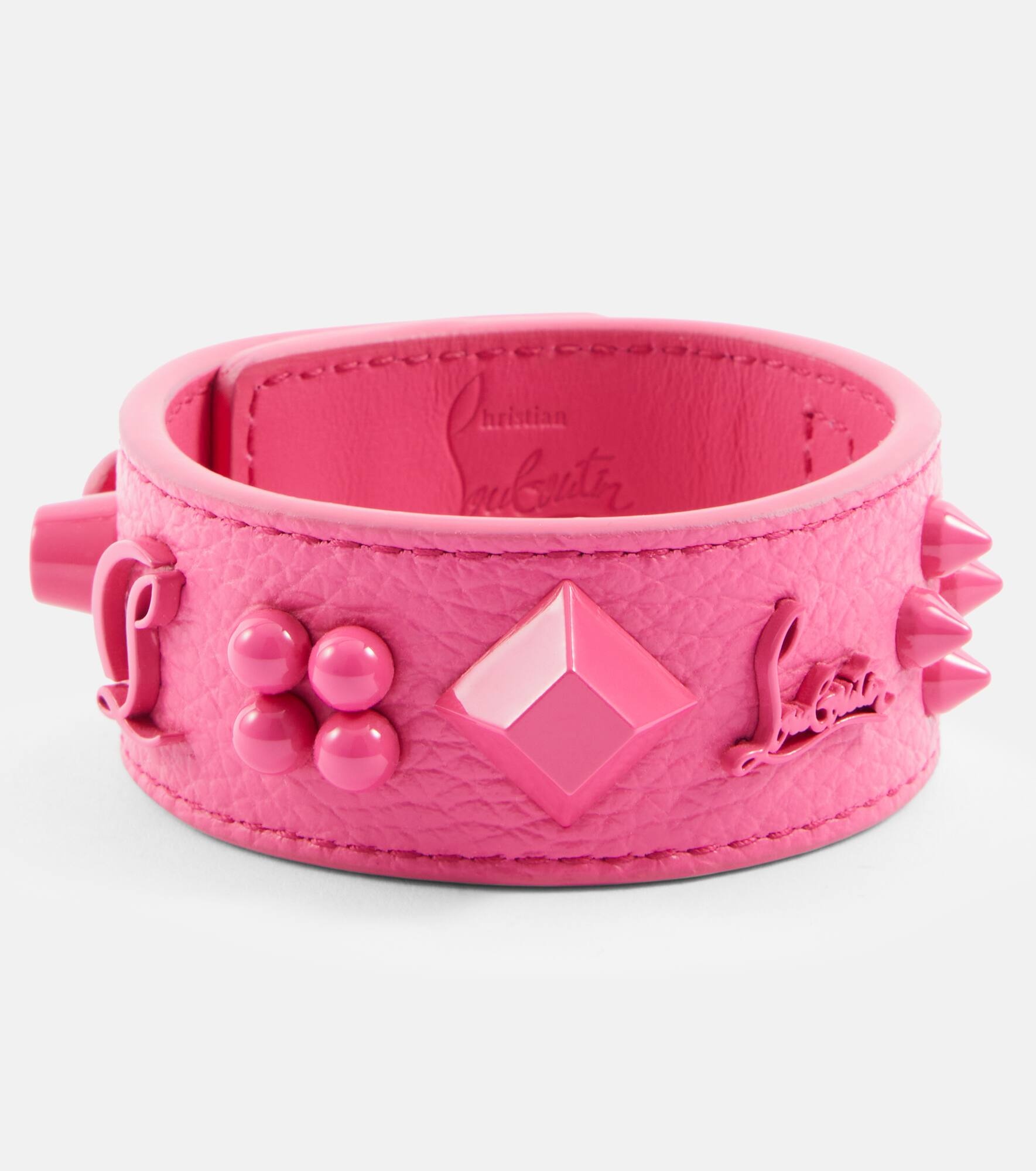 Paloma embellished leather bracelet - 1