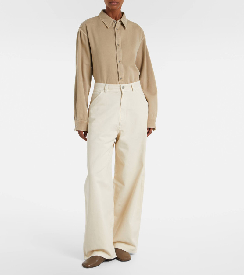 Lemaire High-rise wide-leg jeans outlook