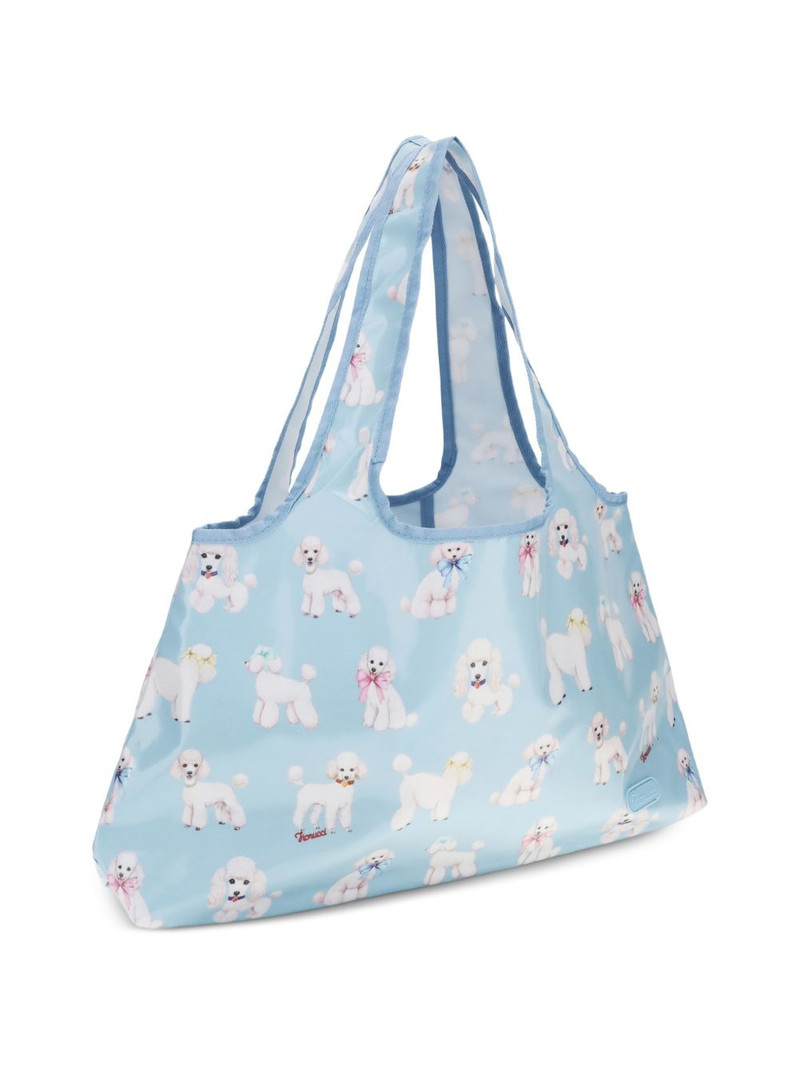FIORUCCI poodle-print tote bag outlook