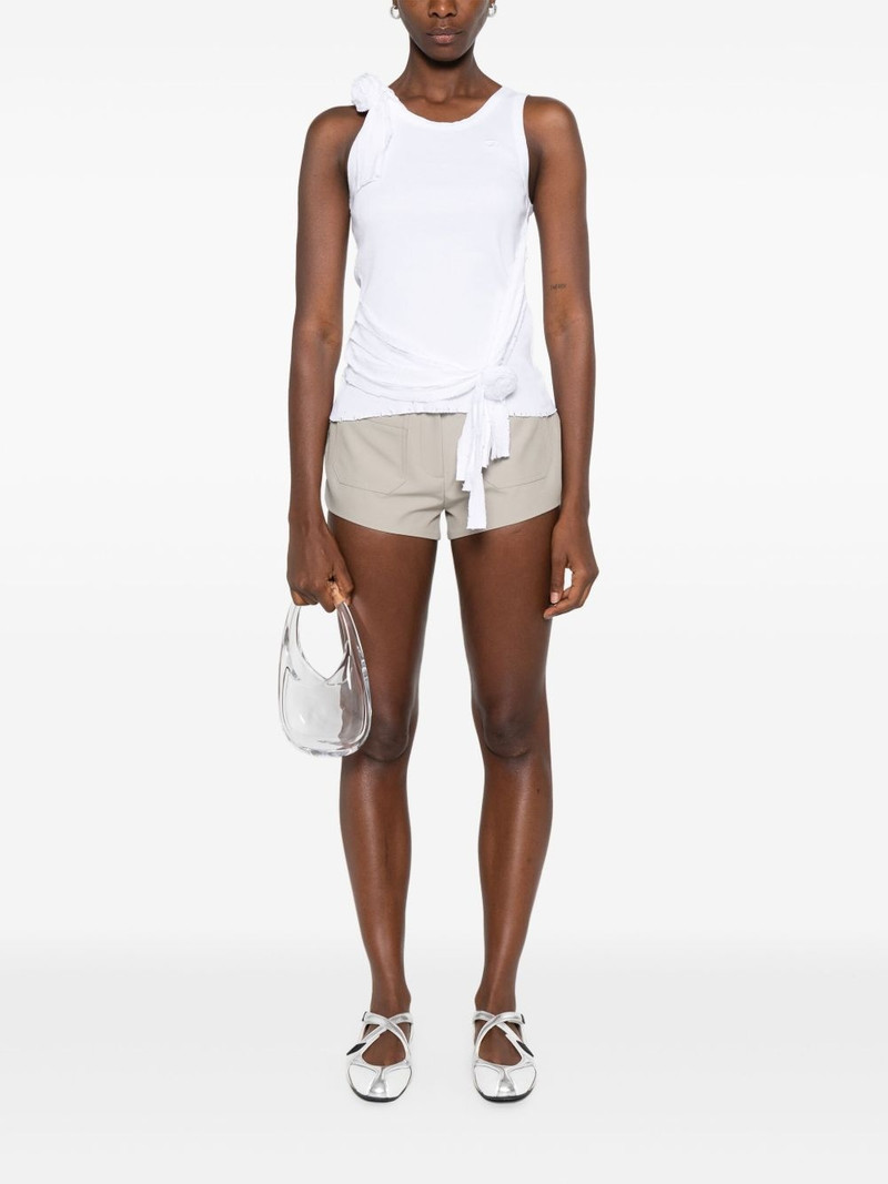 COPERNI rose-appliqué distressed-effect tank top outlook