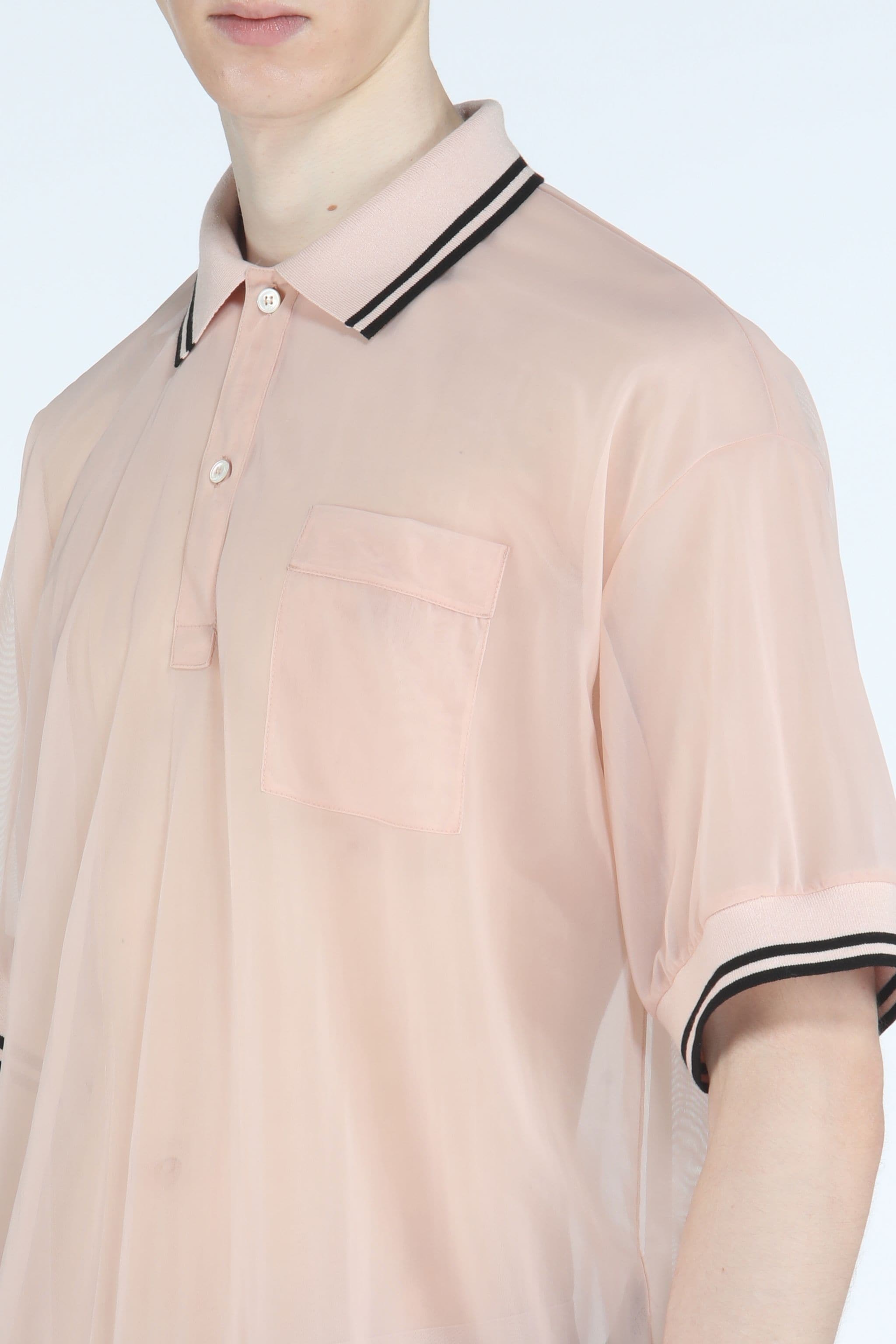 SHEER POLO SHIRT - 5