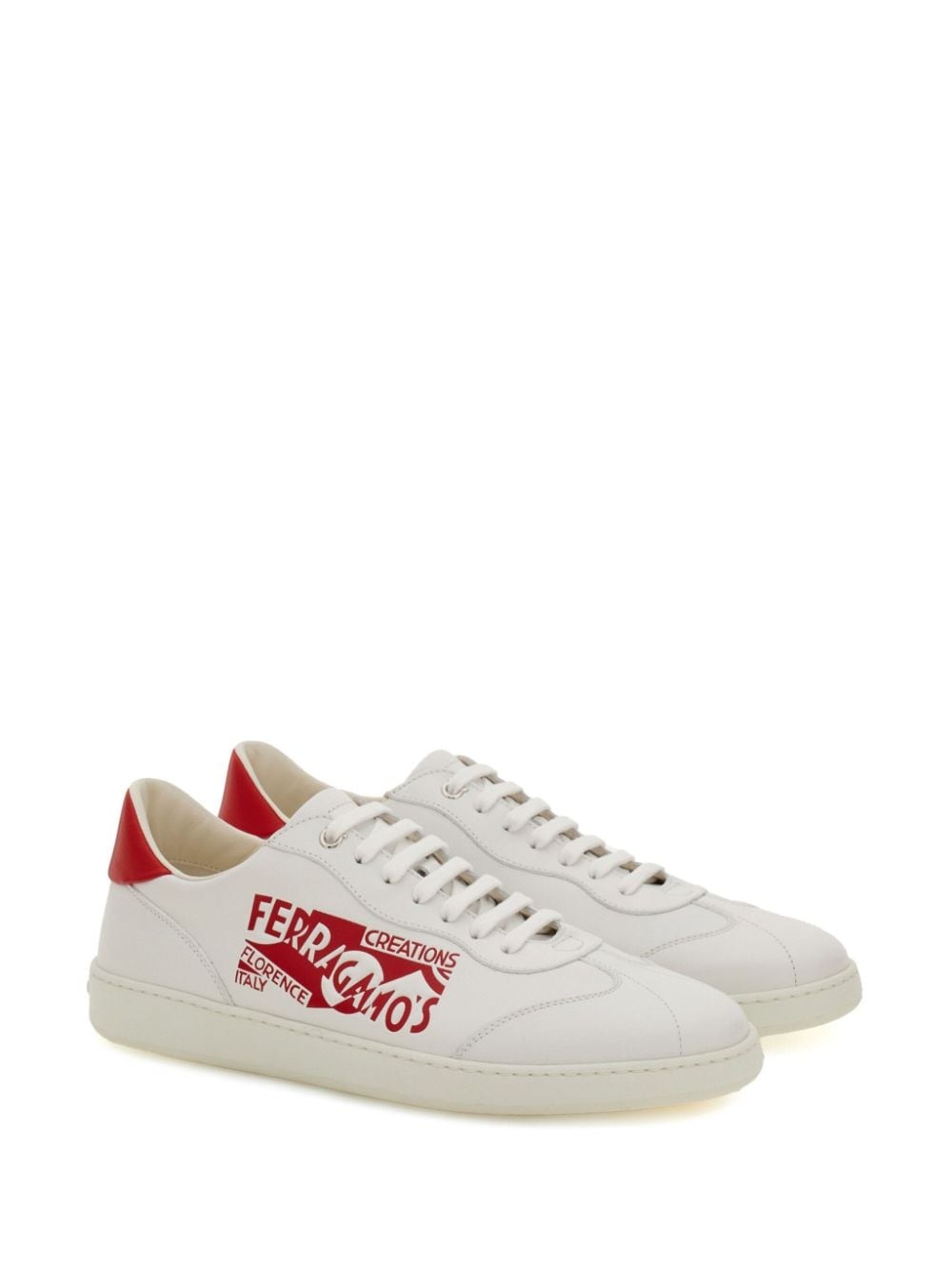 Venna-logo leather sneakers - 2