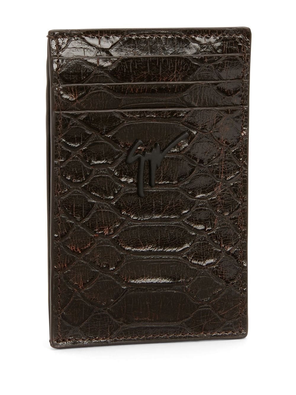 Albert crocodile-effect cardholder - 3