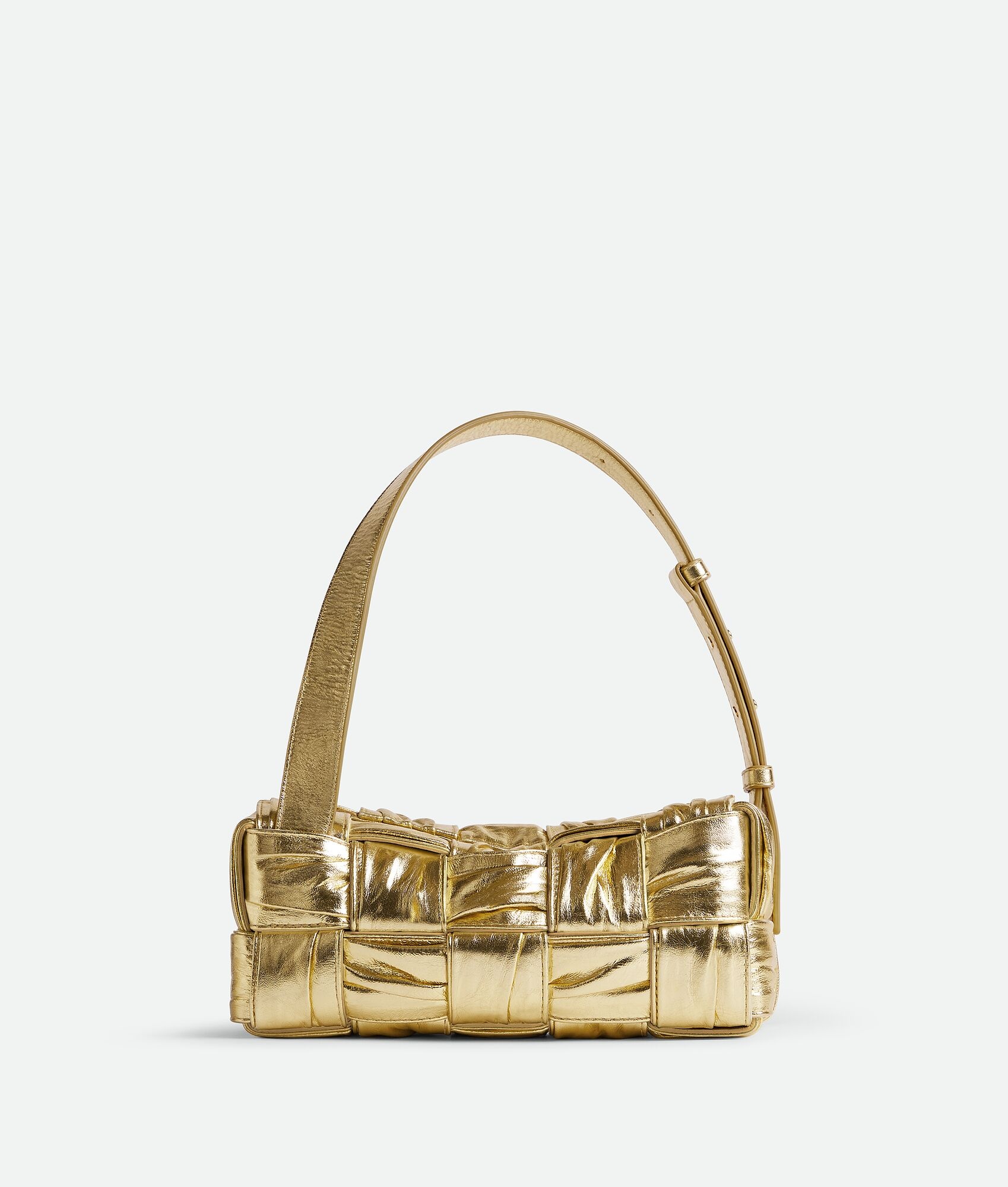 BOTTEGA VENETA Mini Loop Laminated Leather Shoulder Bag for Women