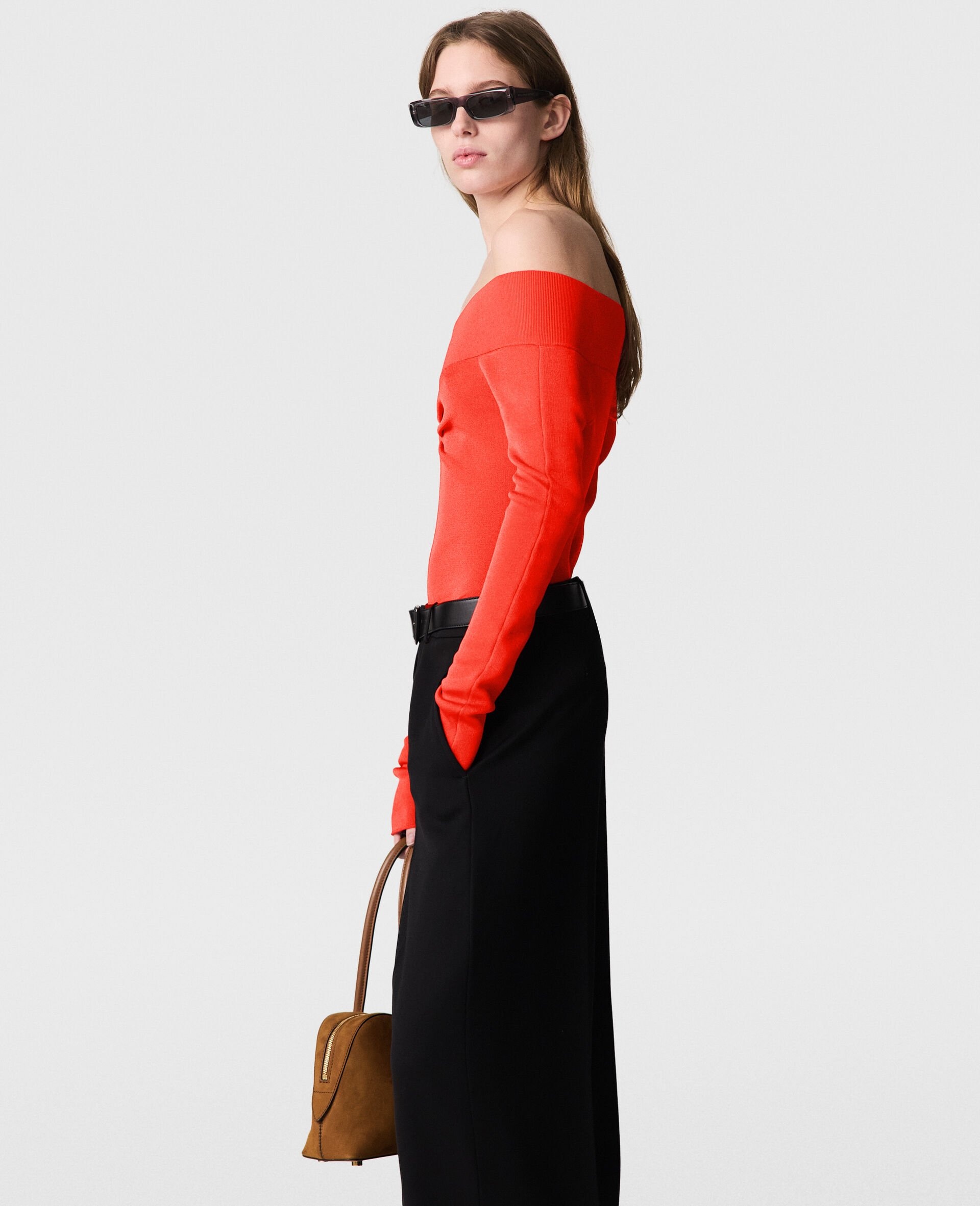 Sheer Long-Sleeve Mesh Top - 3