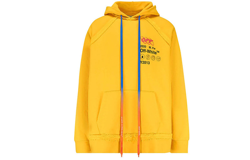 Off-White Off-White Industrial Y013 Drawstring Loose Fit Yellow OMBB057F19E300166010 outlook