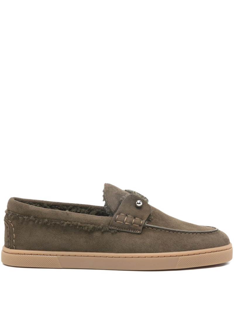 shearling-trim loafers 1