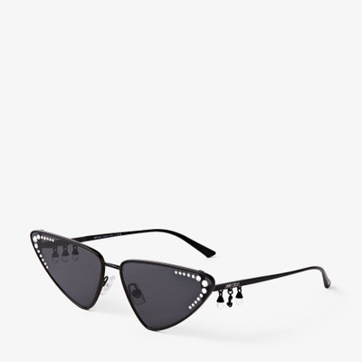 JIMMY CHOO Kristal
Black Cat Eye Sunglasses with Crystals outlook