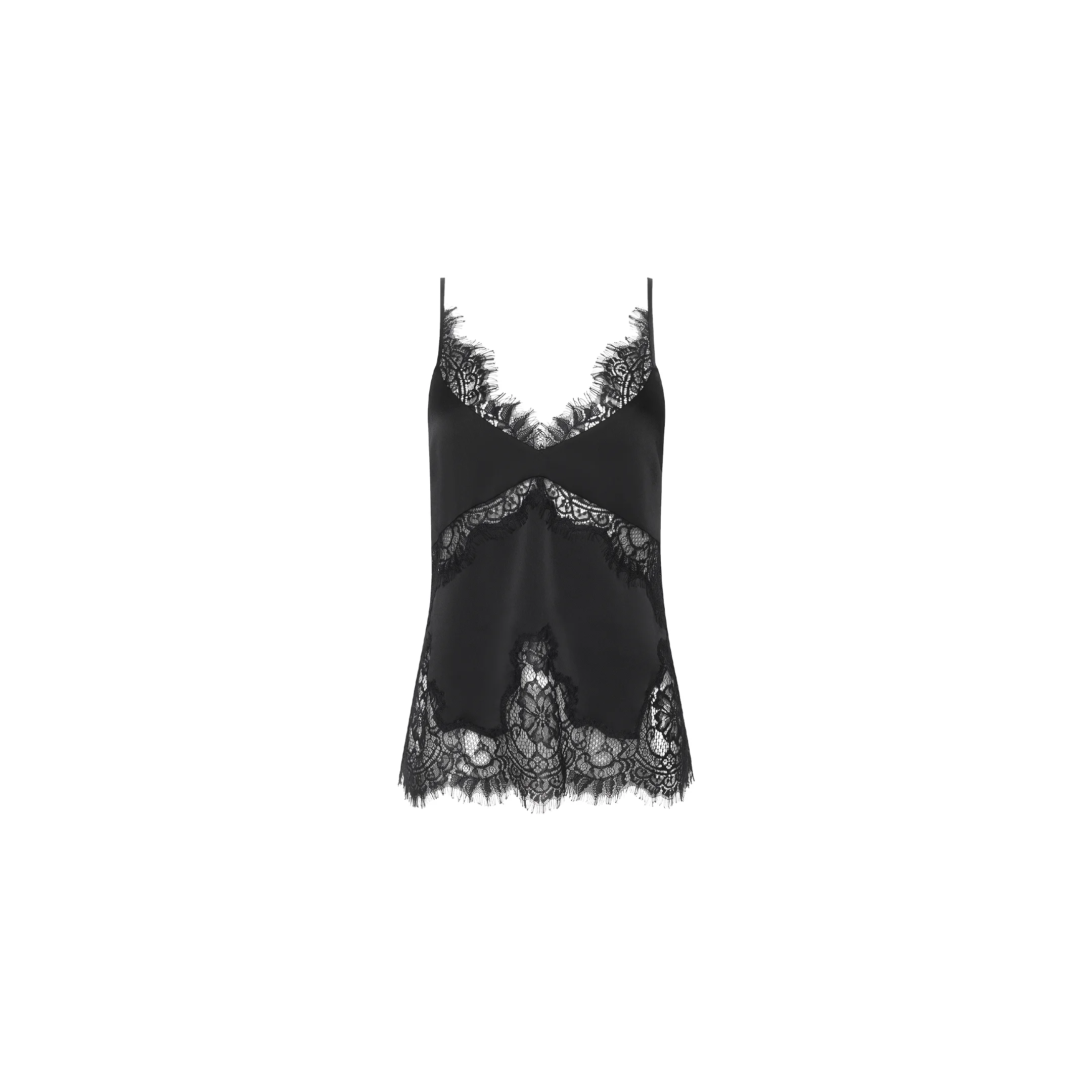 Mitsu Satin Lace Camisole - 1