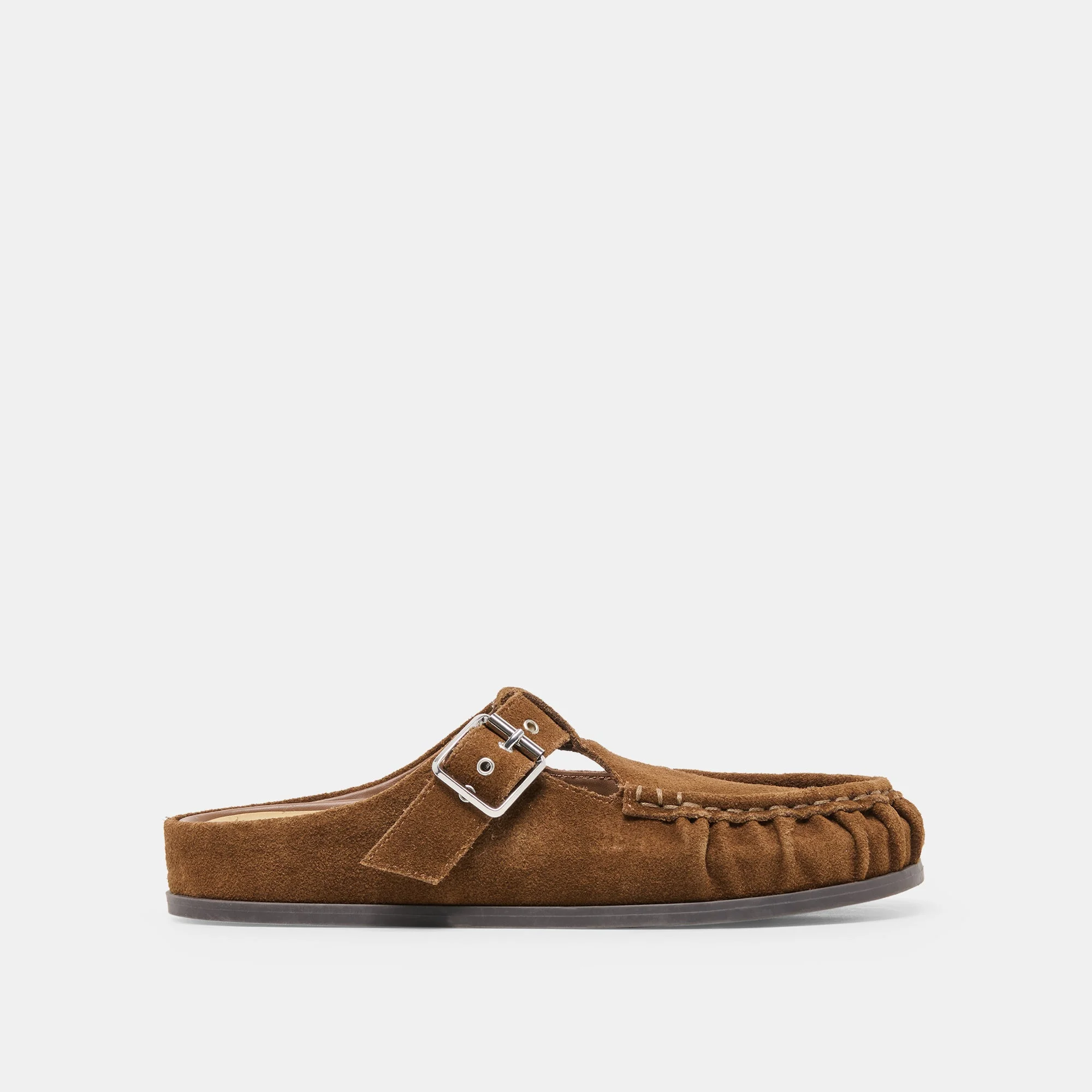 JEANNE FLATS CHESTNUT SUEDE - 1