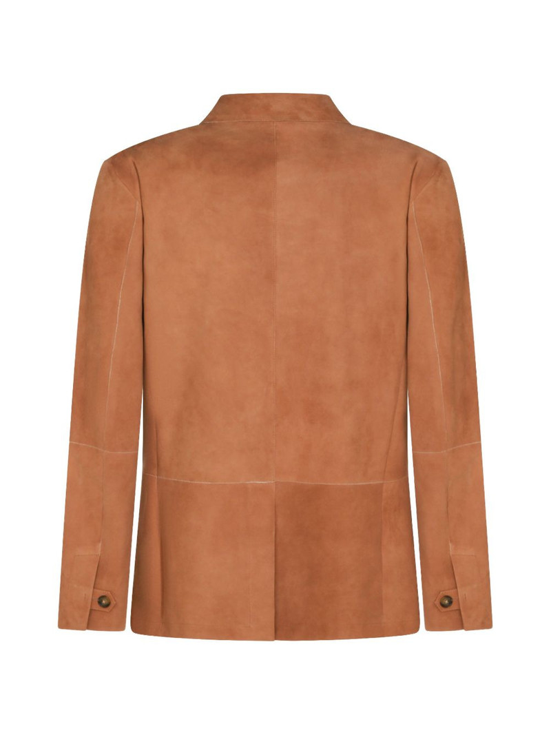 Canali single-breasted suede jacket outlook