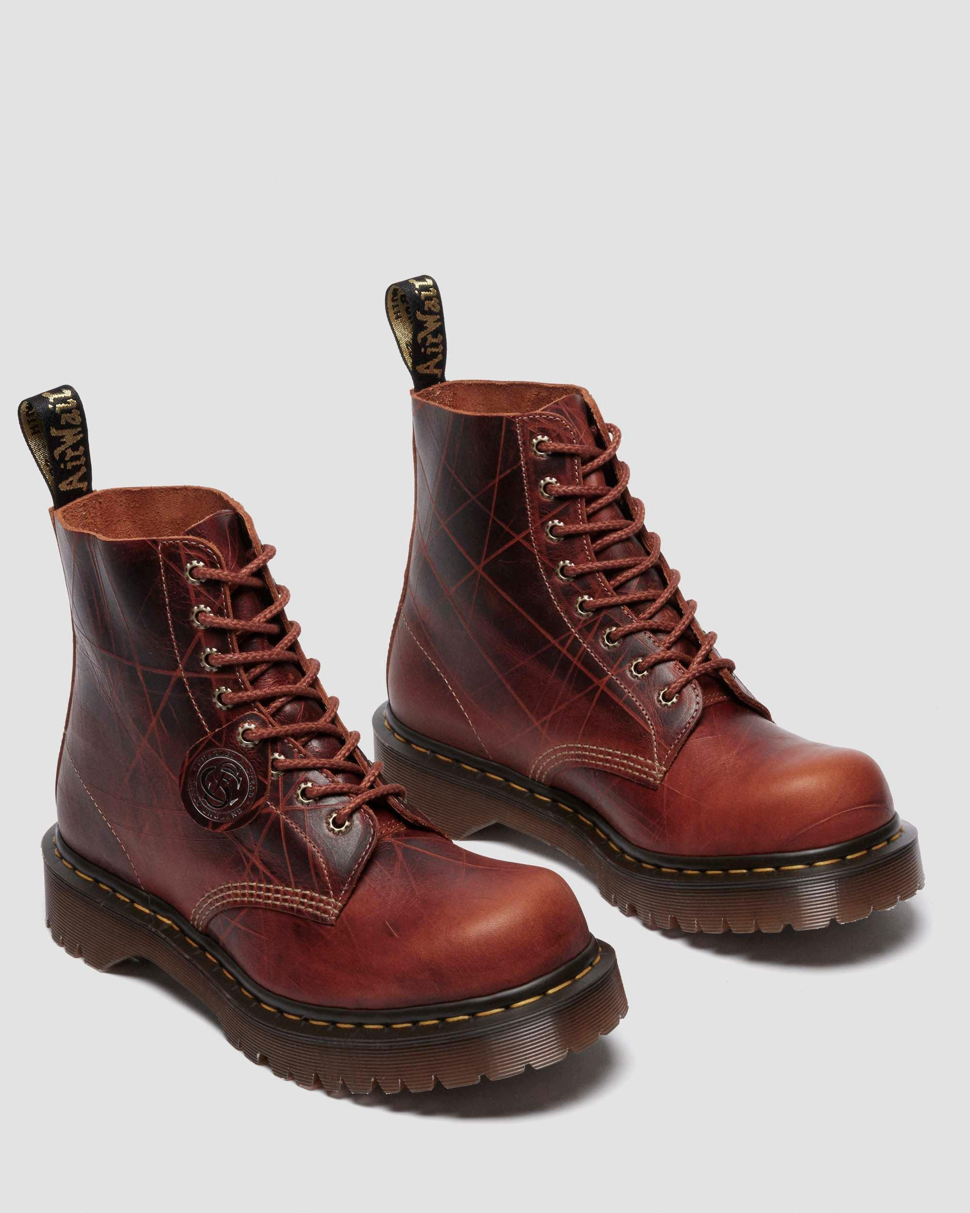 1460 PASCAL Leather Bump Toe Boots - 4