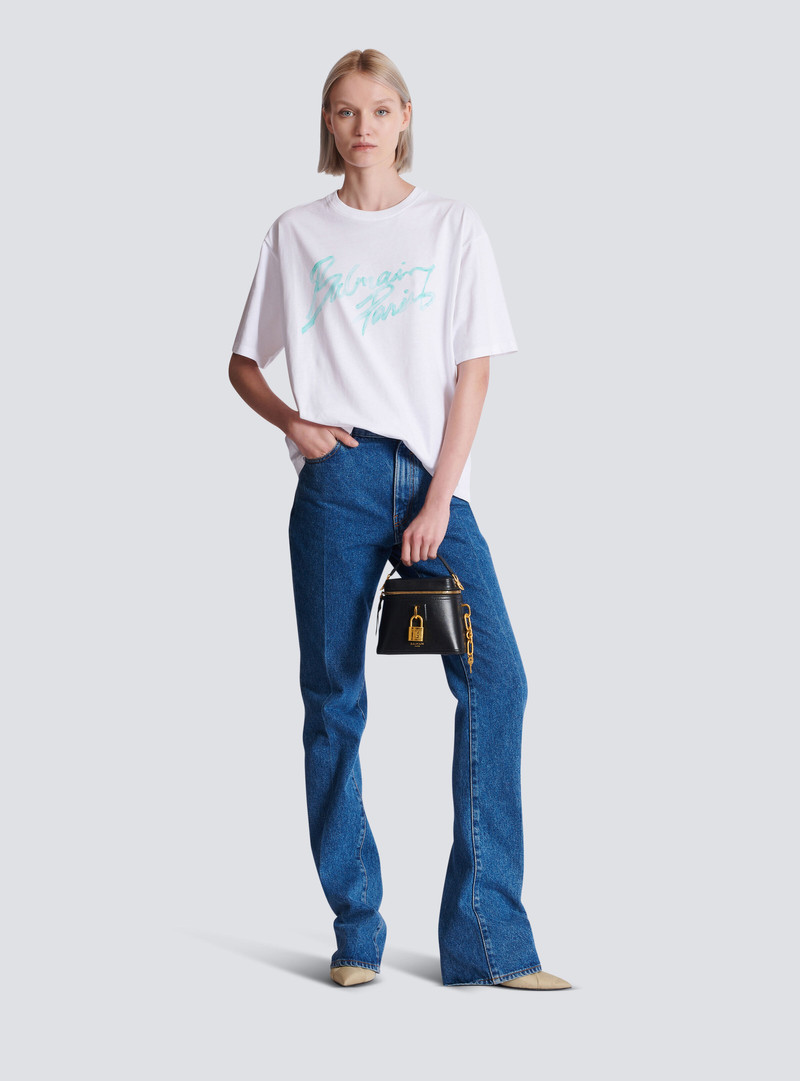 Balmain Pulse Vanity-Calfskin Leather Bag outlook