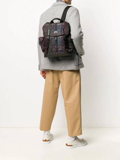 Mulberry Heritage check quilted backpack outlook