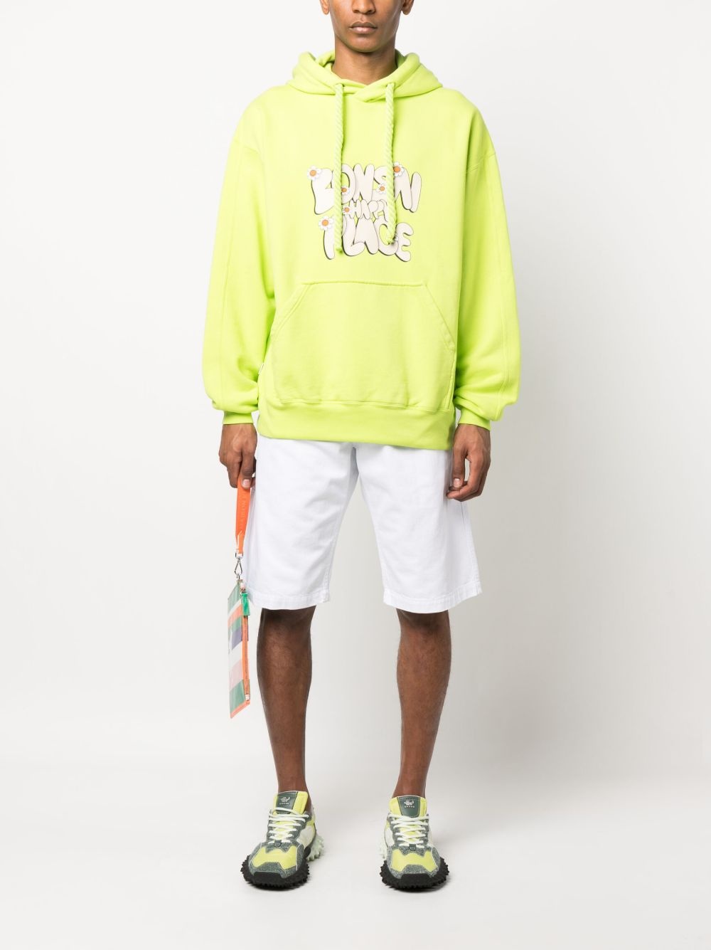 slogan-print hoodie - 2