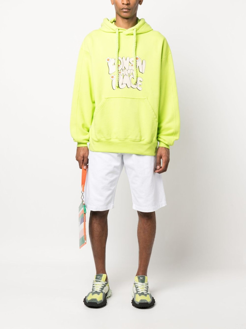 BONSAI slogan-print hoodie outlook