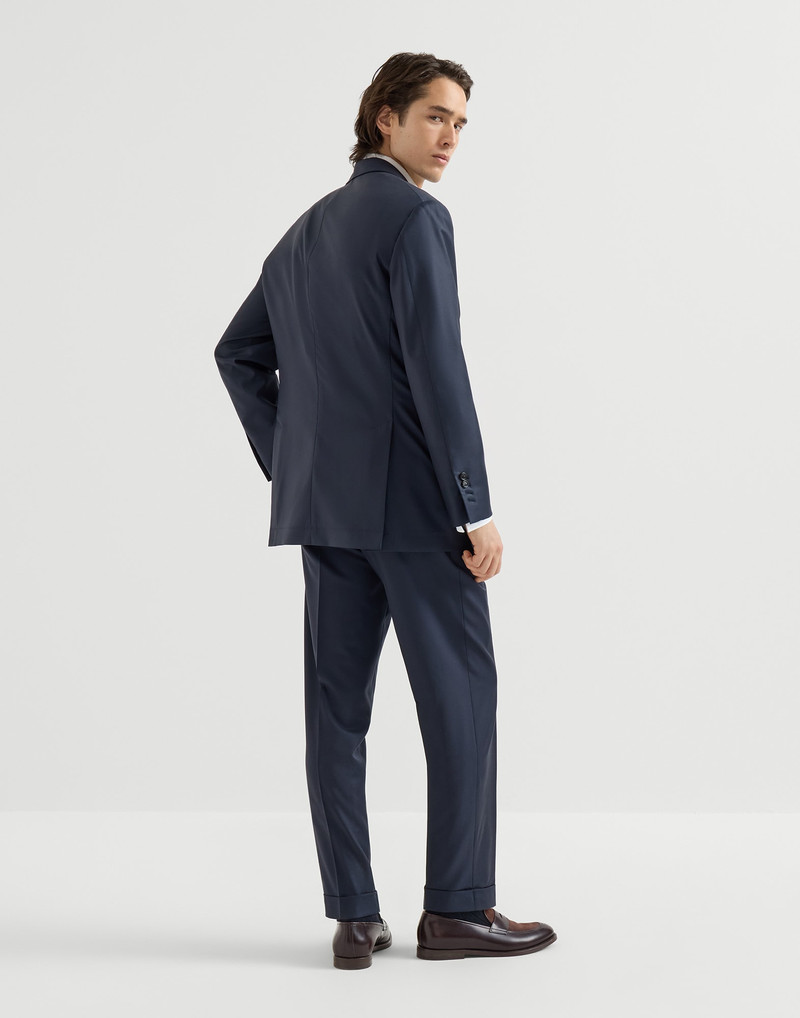 Super 150s virgin wool four season batavia Tailor suit: Cavallo jacket and trousers with double plea 2