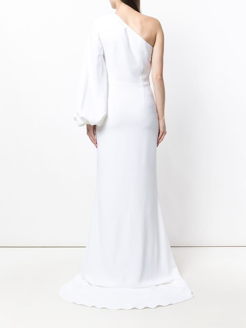 one shoulder long dress 4