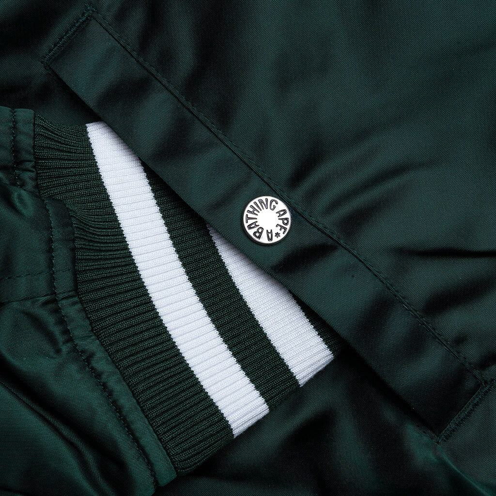 BASEBALL VARSITY JACKET - GREEN - 5