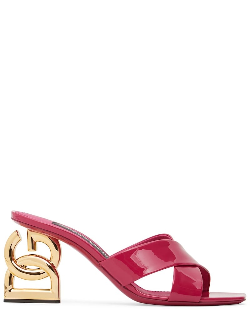 75mm Patent leather mules sandals - 1