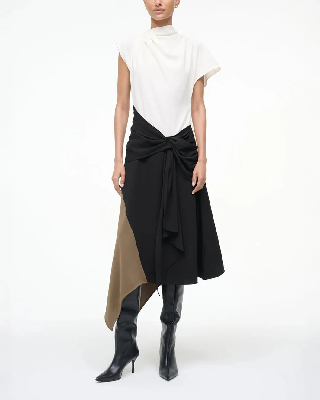DAVINA DRESS BLACK MULTI - 2