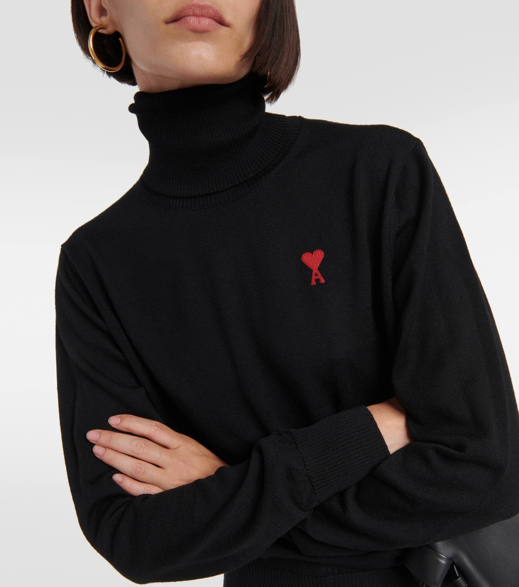 Ami De Cœur wool turtleneck sweater - 4