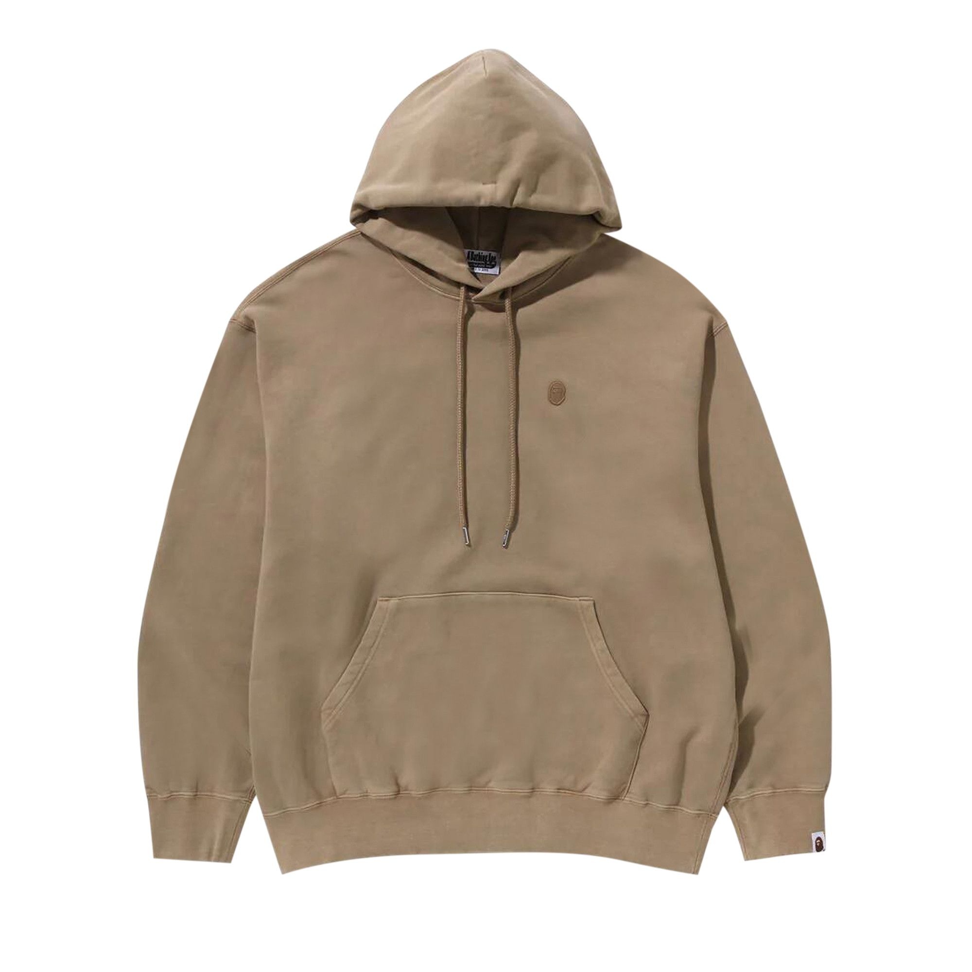 BAPE Ape Head One Point Garment Dye Pullover Hoodie 'Beige' - 1