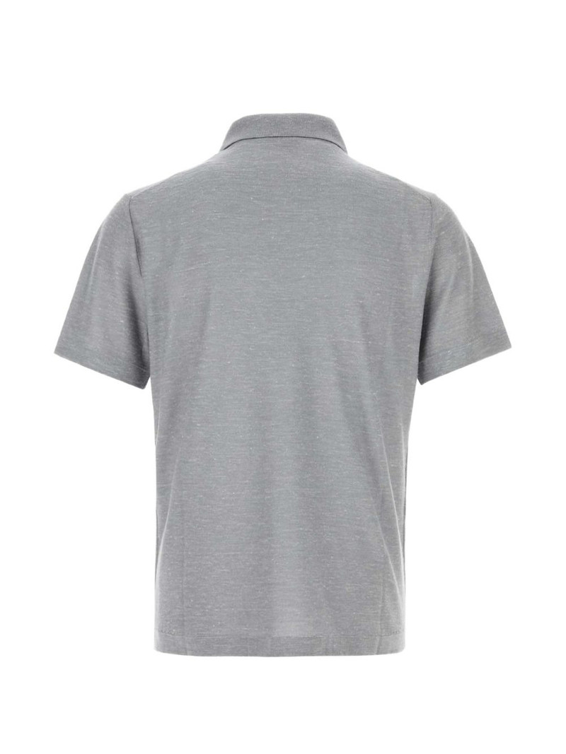 Brioni melange polo shirt outlook
