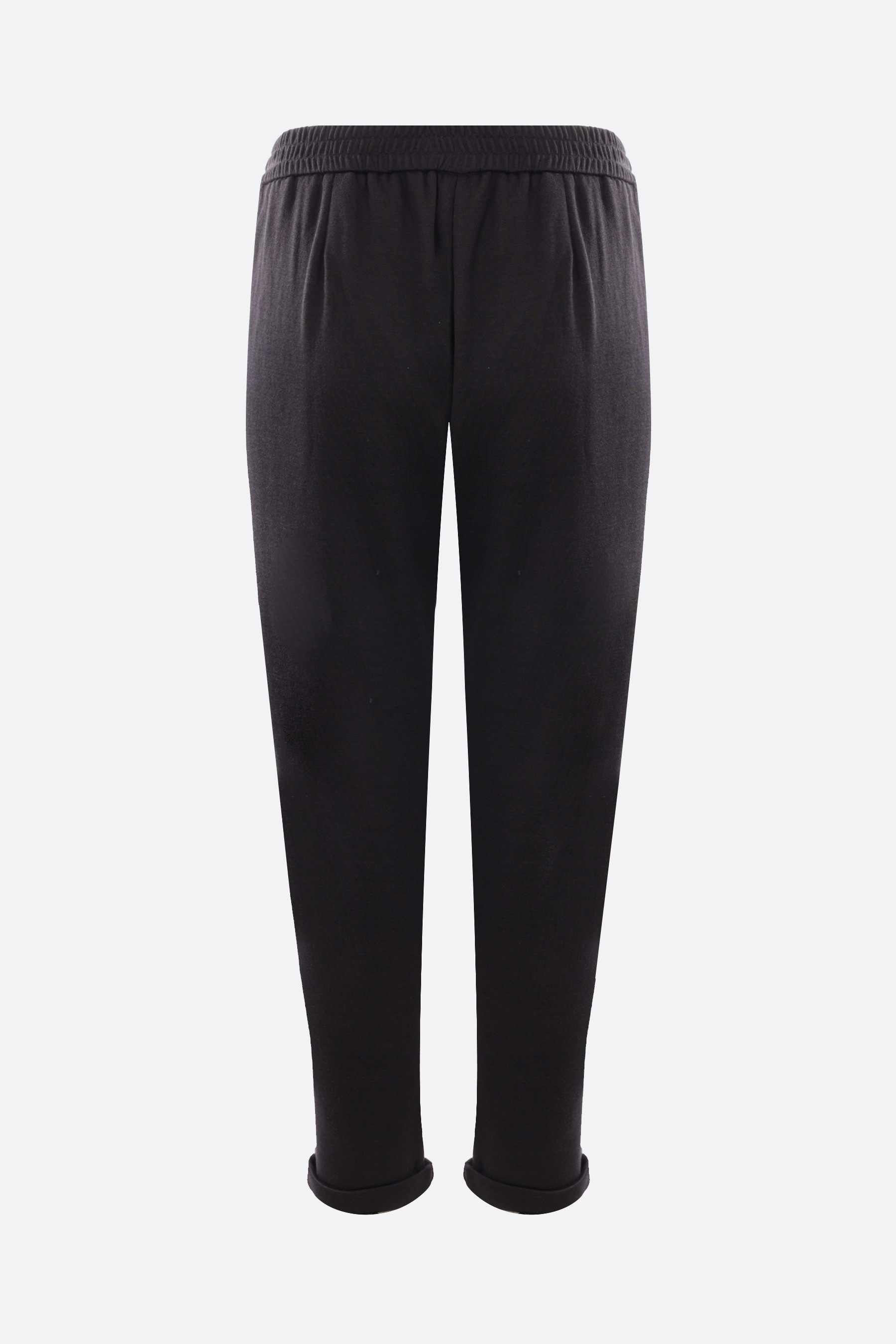 パンツ Brunello Cucinelli Cotton-Silk Blend Joggers With Adjustable Brunello Cucinelli Cotton-Silk Blend Joggers With Adjustable