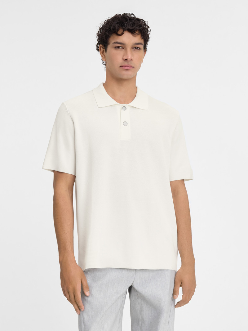 The knit polo shirt 1