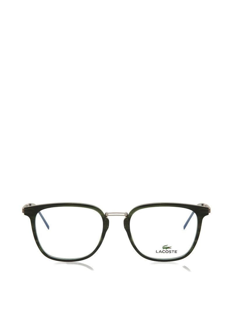 striped rectangle-frame glasses 1
