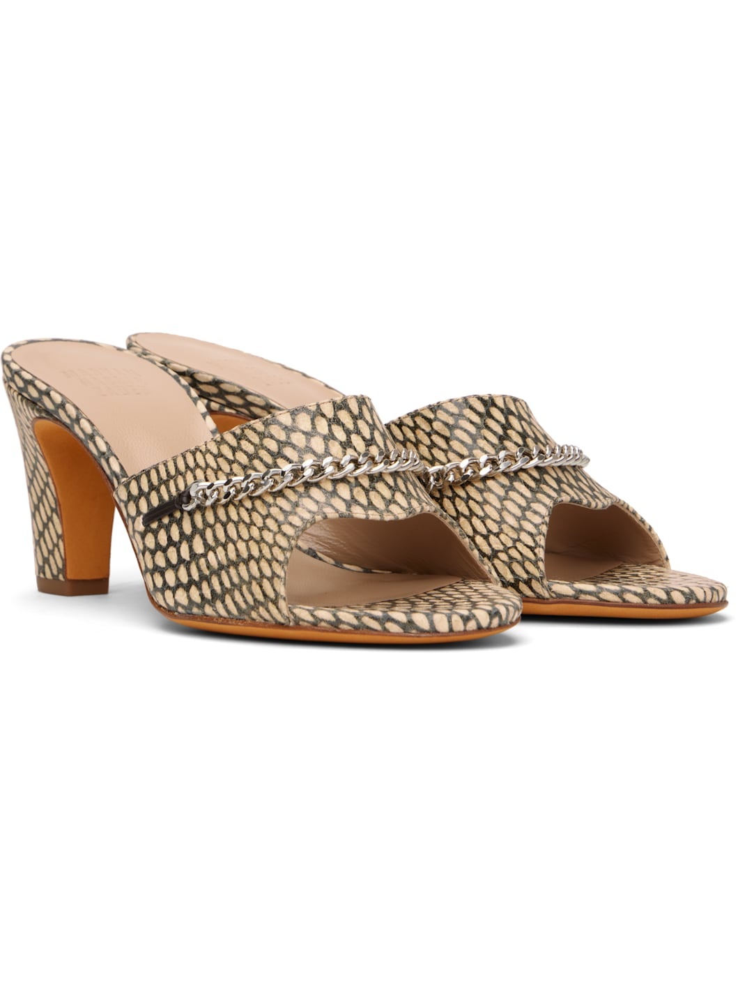 Beige Paloma Heeled Sandals - 4