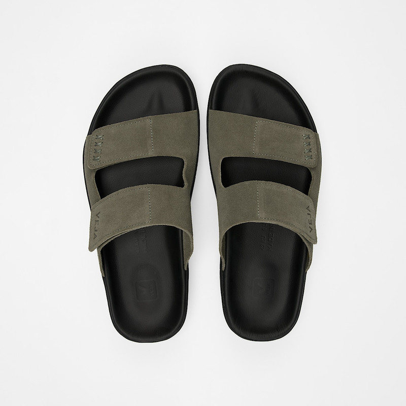 VEJA ETNA SUEDE KAKI BLACK outlook