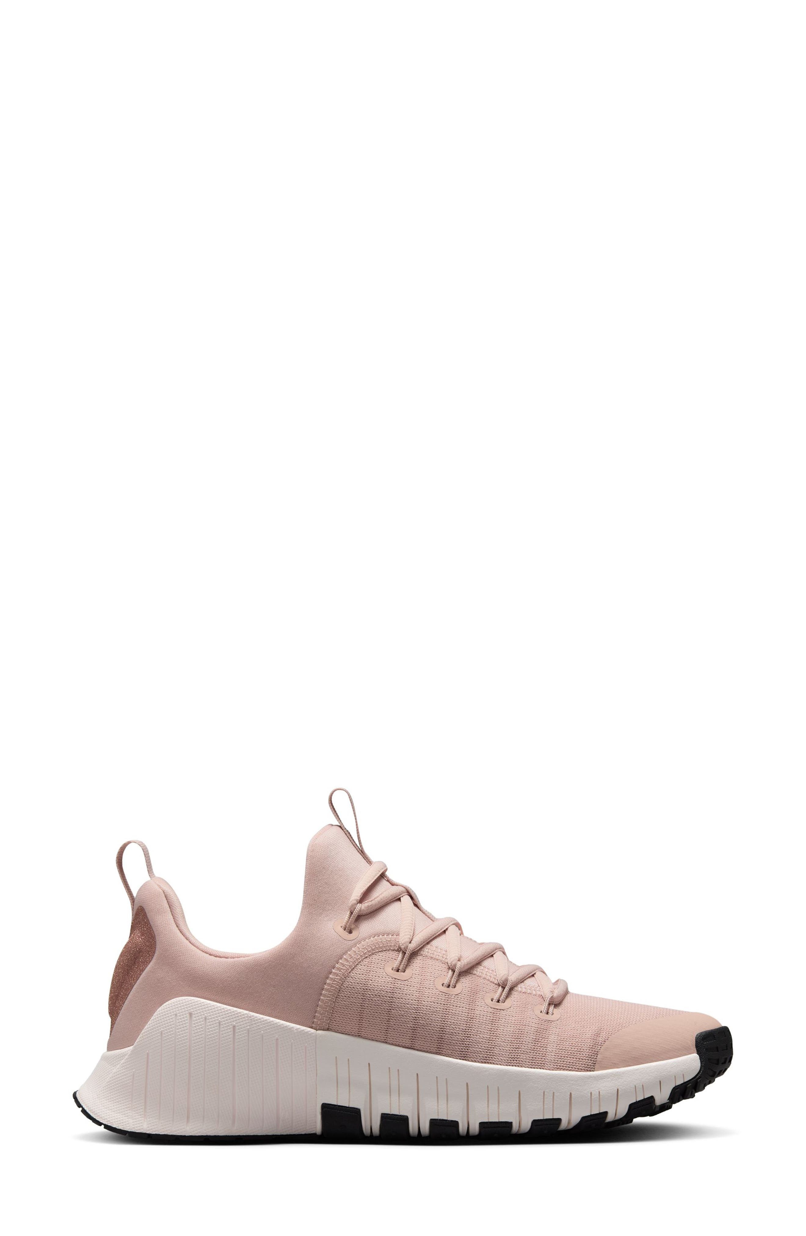 Nike Free Metcon 6 Training Shoe in Pink Oxford/Black/Soft Pink at Nordstrom - 6