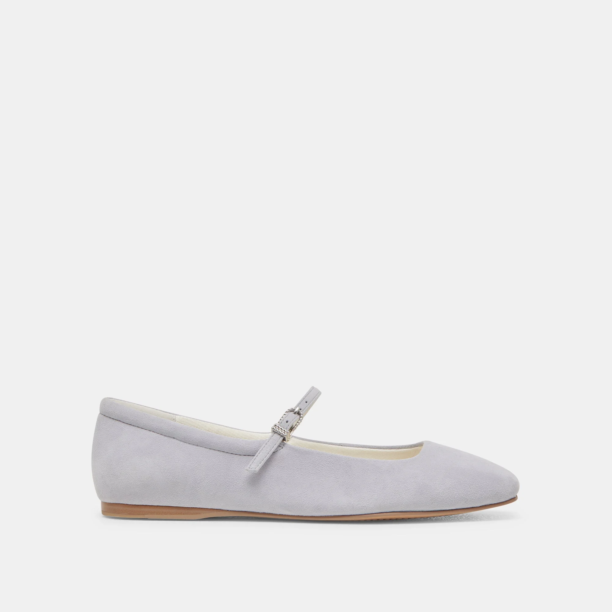 REYES BALLET FLATS DUSTY BLUE SUEDE - 1