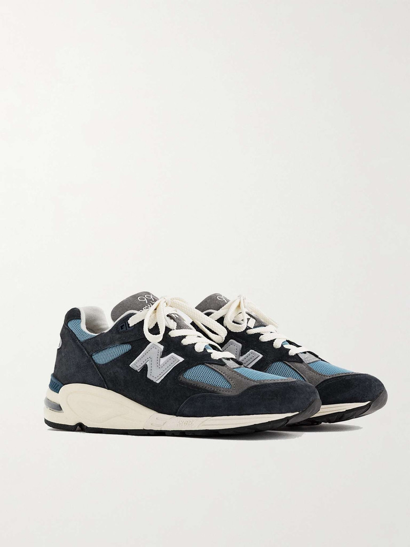 + 테디 산리스 990v2 Suede와 메시 운동화 - 1