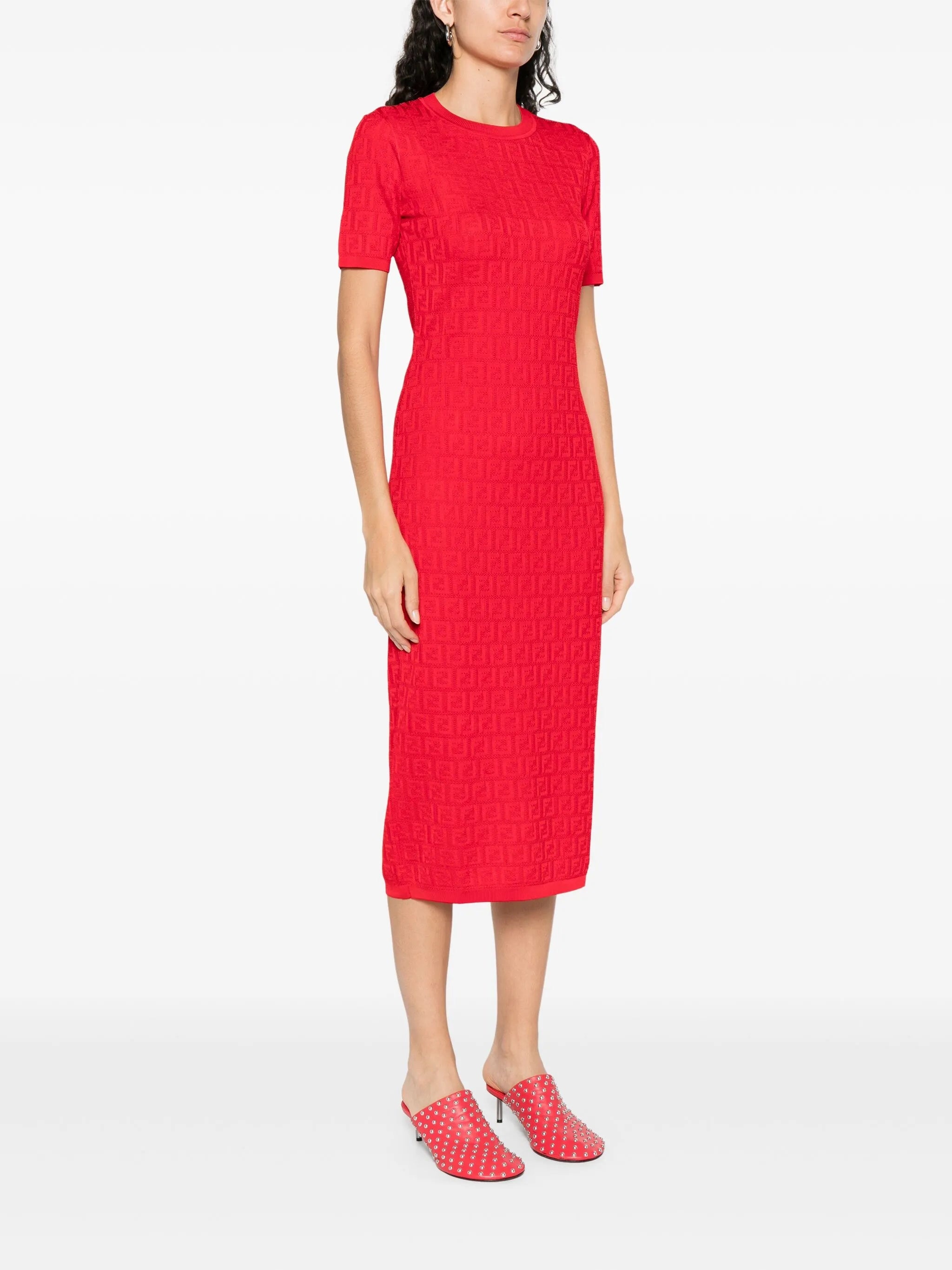 FF-jacquard Dress - 3