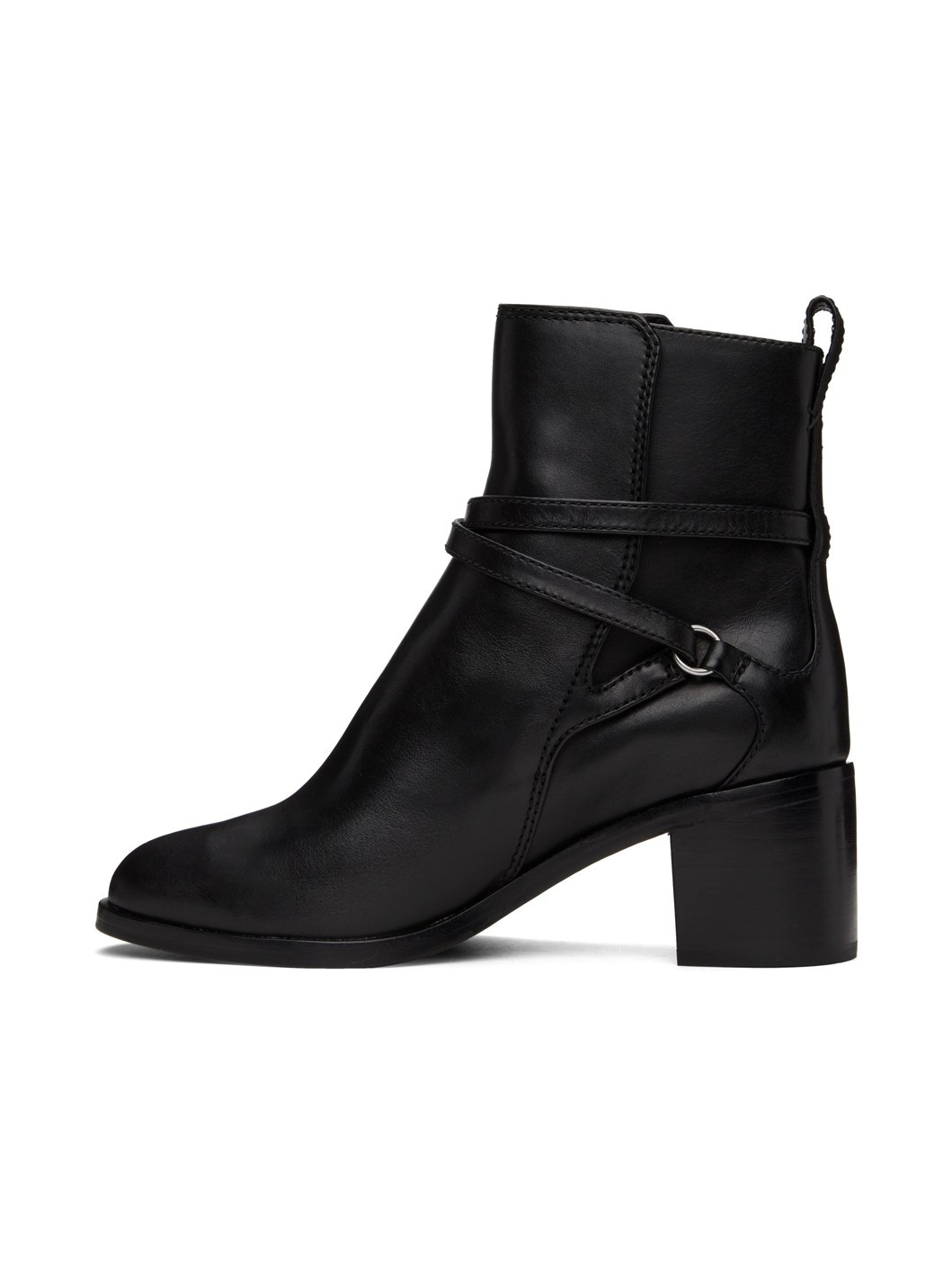 Black Hazel Buckle Boots - 3