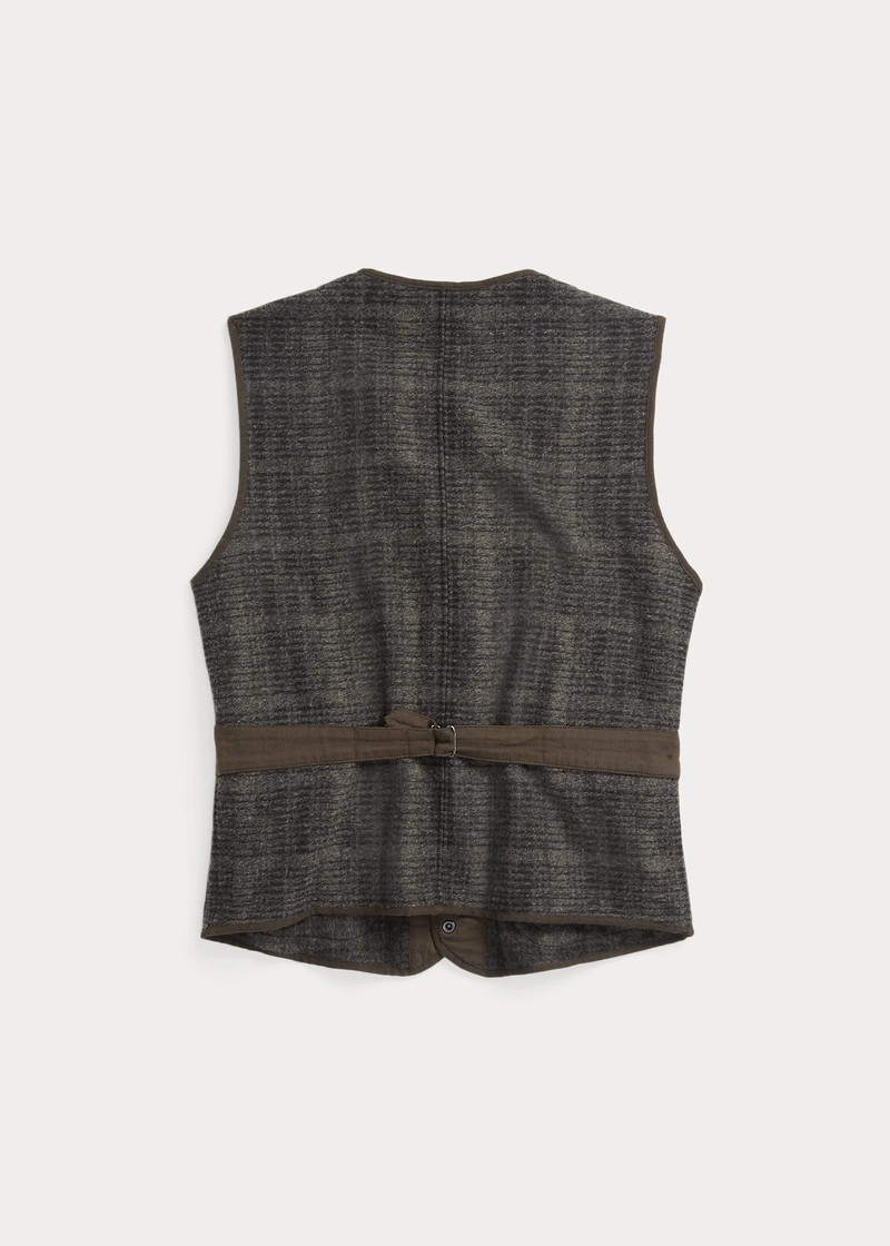 RRL by Ralph Lauren Plaid Double-Knit Jacquard Vest outlook