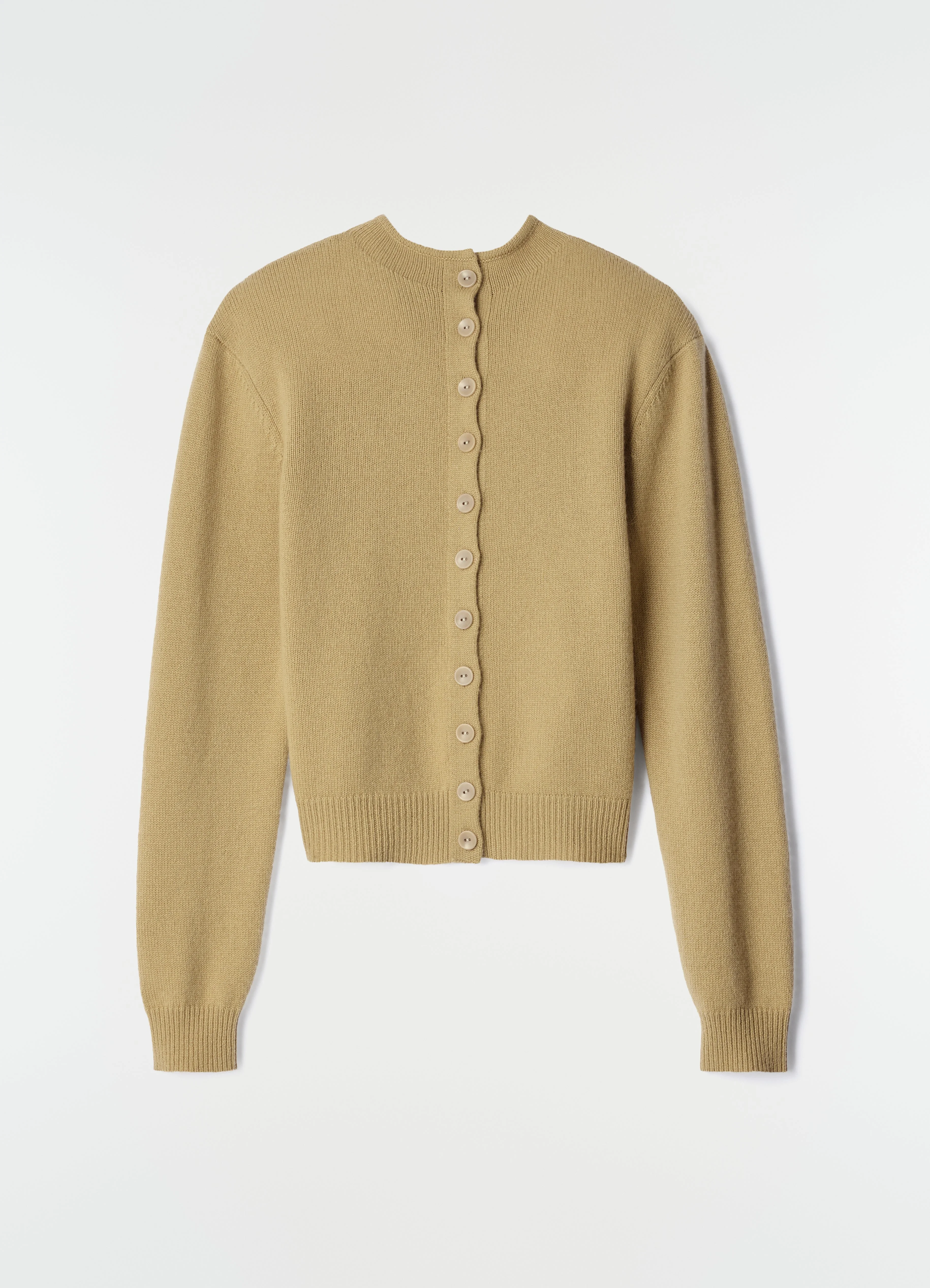 REVERSIBLE BUTTONED SWEATER IN CASHMERE - 1