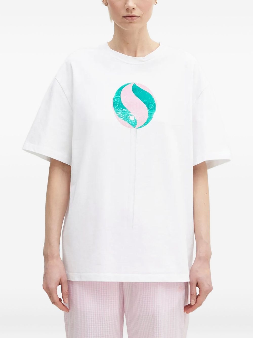 lollipop-print T-shirt - 2