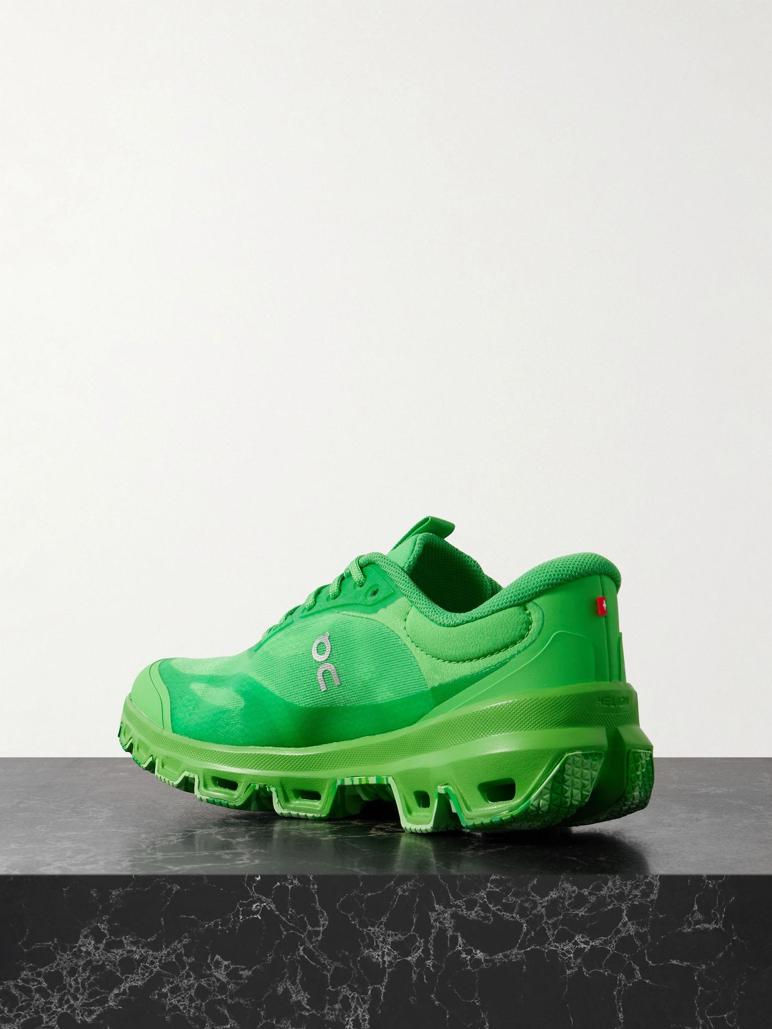+ ON CLOUDVENTURE 2.0 rubber-trimmed recycled-mesh sneakers Leaf green - 3