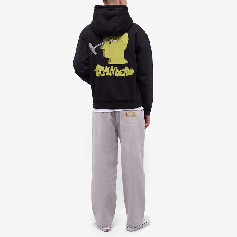 BRAIN DEAD Brain Dead Stoned Head Zip Hoodie outlook