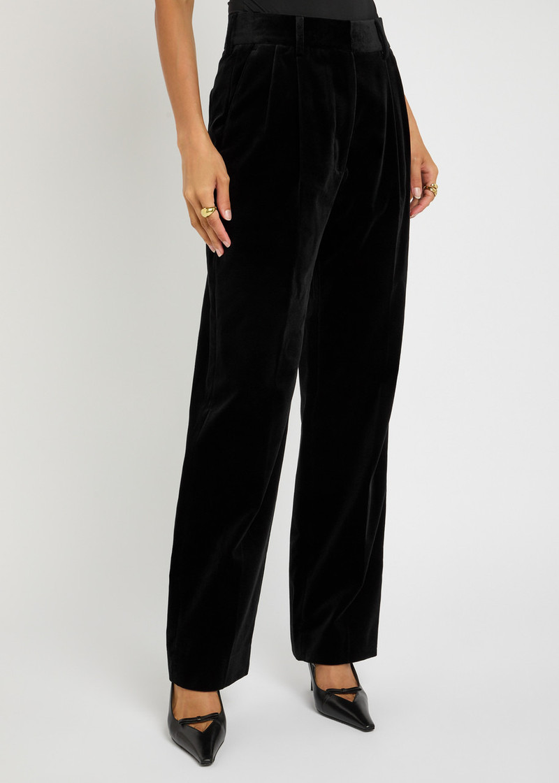 BLAZÉ MILANO Blaze Milano Fox Pleated Velvet Trousers outlook