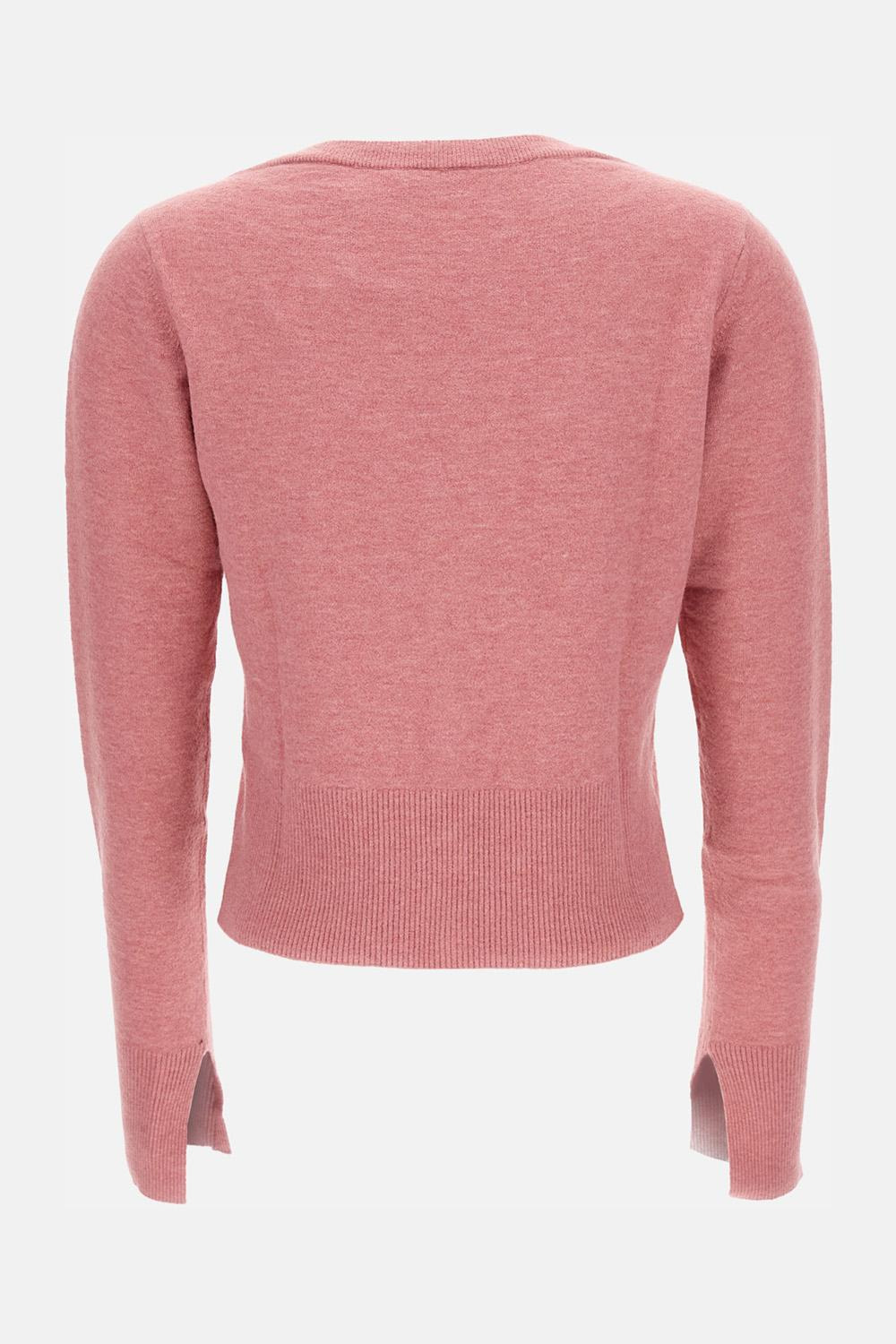 V NECK CARDIGAN - 2