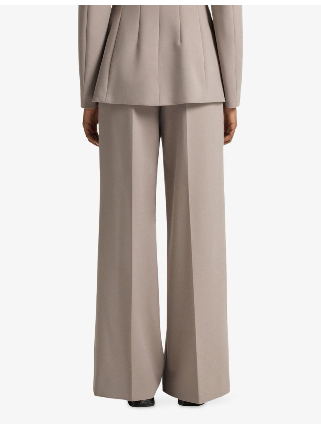 Wide-Leg High-Rise Stretch-Woven Trousers - 4