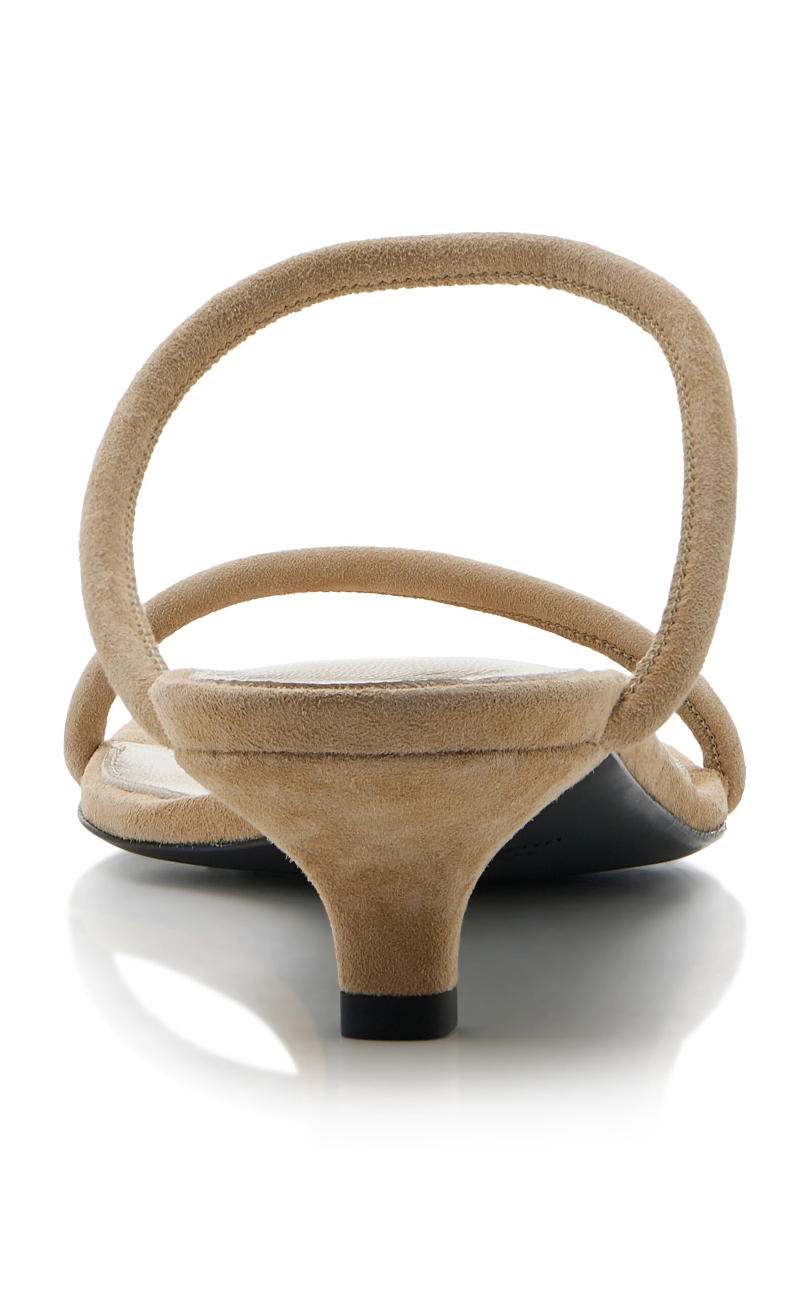 The Minimalist Suede Sandals tan - 5